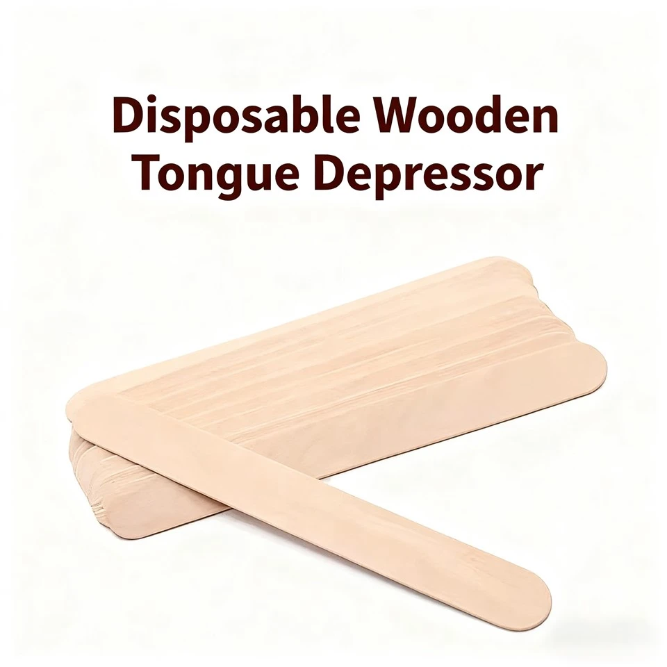 Depressor de la llengua de fusta d’un sol ús
